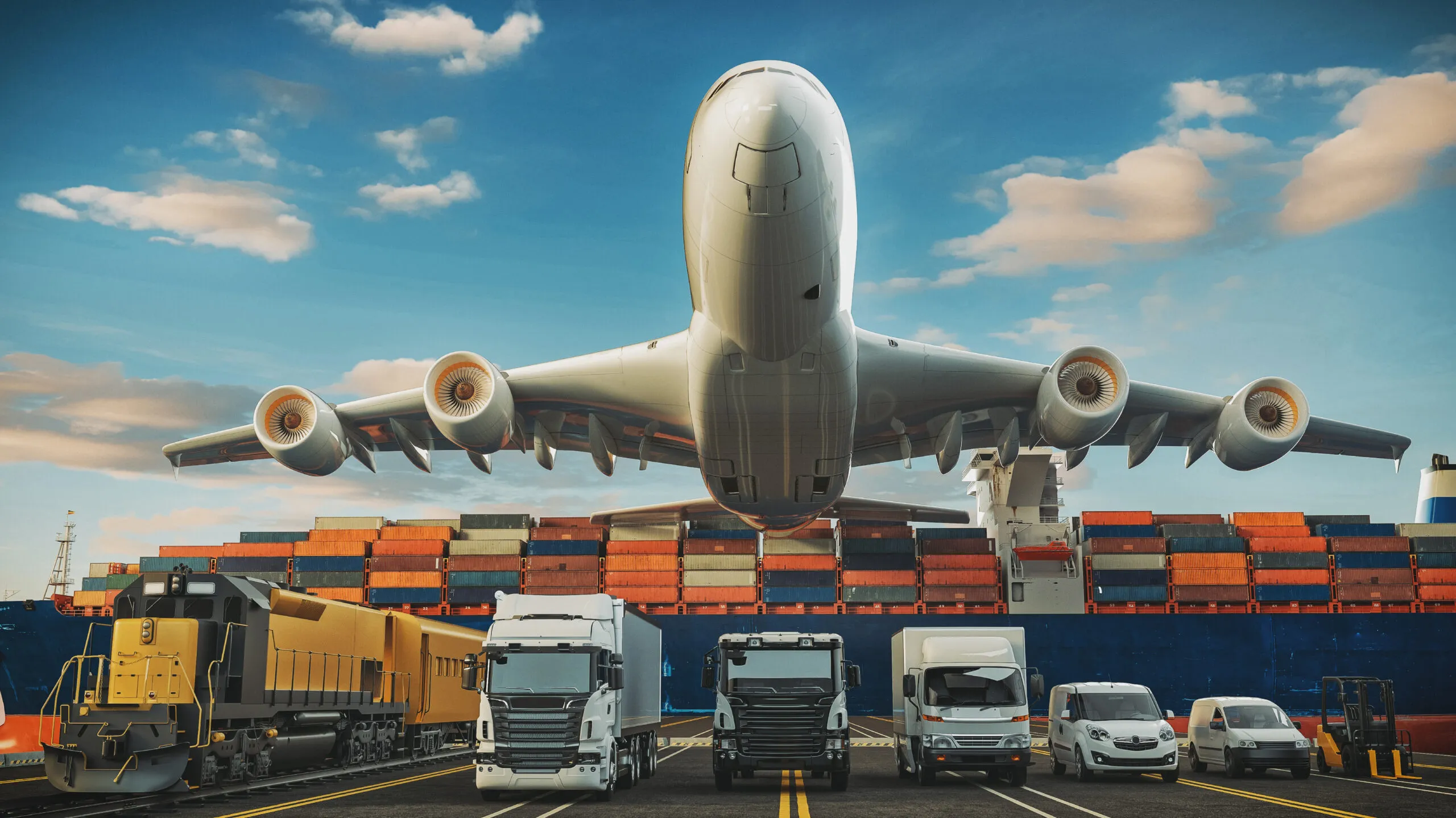 Import and export logistics containers